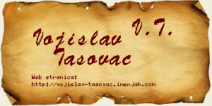Vojislav Tasovac vizit kartica